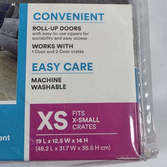 You & Me Dog Crate Cover For 1 & 2 Door Crates Roll Up Doors Fits XS Crates - Picture 6 of 8